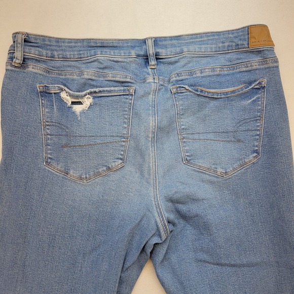 American Eagle Jeans Womens 20 Short Skinny Kick Bootcut High Rise Stretch Denim - Picture 4 of 11